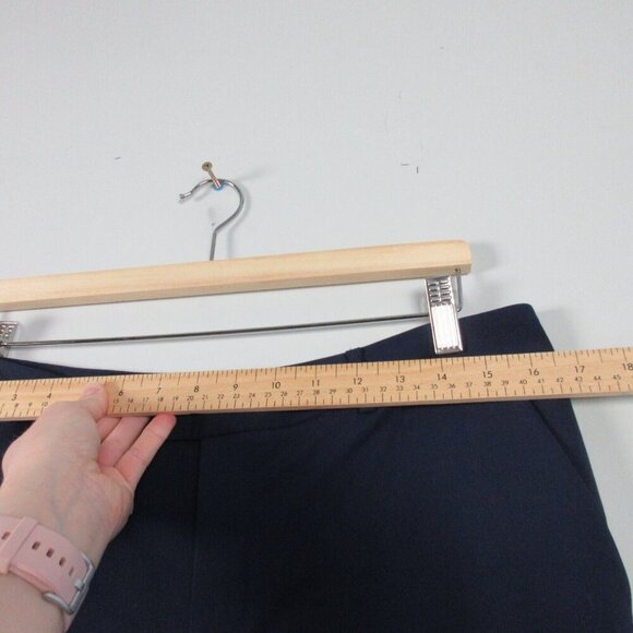 Club Monaco Pants Women's Size 8 Trouser Lightweight Tapered Wool Blend Navy 260 - Picture 2 of 12